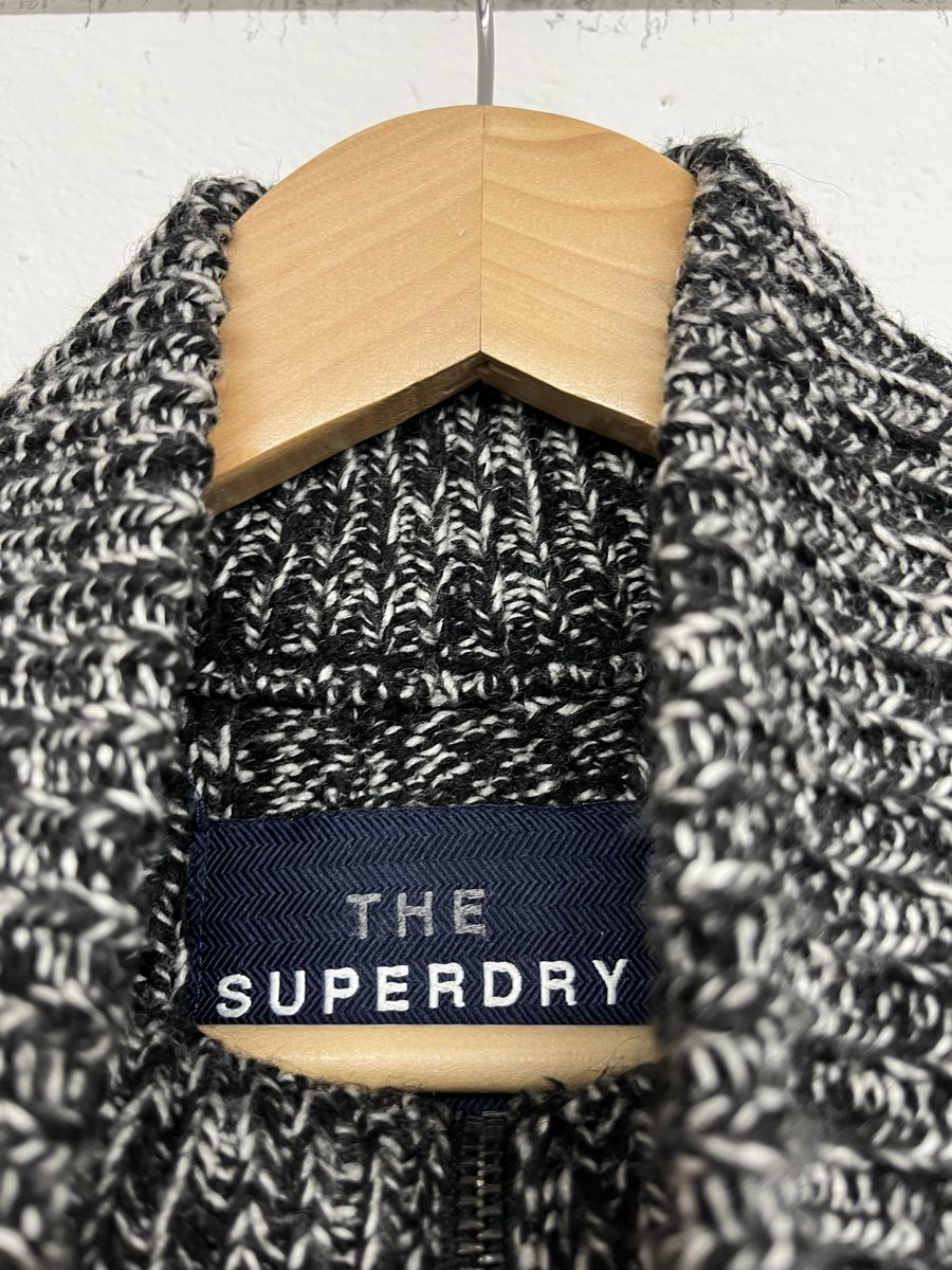 Superdry Maglioni & Felpe: Superdry Mens Chunky Knit Zip Sweater - Size Medium – Usato da Lausanne venduto da Danash 5
