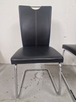 4 Stühle Freischwinger Lederlook