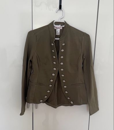 Damen Jacke L.TESINI Khaki Grösse 38 neuwertig
