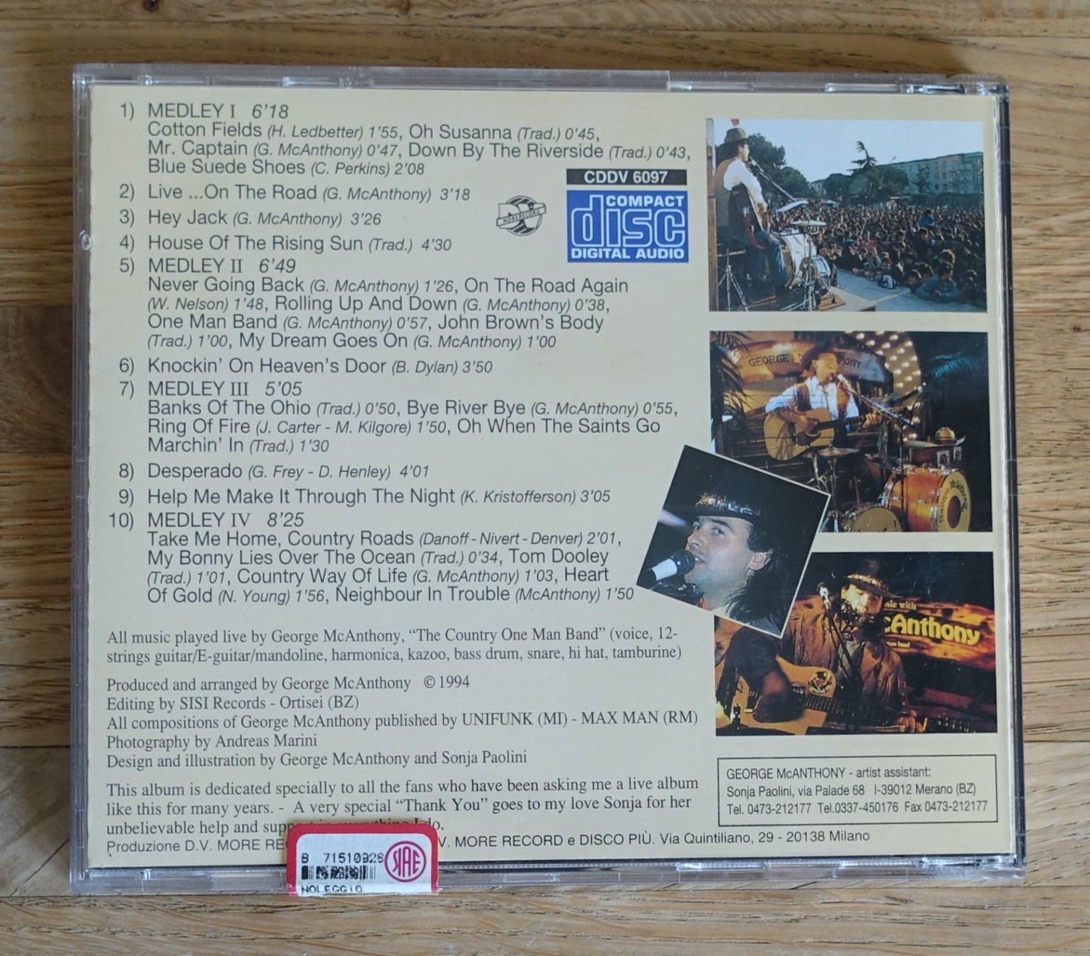 CD: George McAnthony - Live On The Road - D – Usato da Sessa venduto da discoverymedia 1