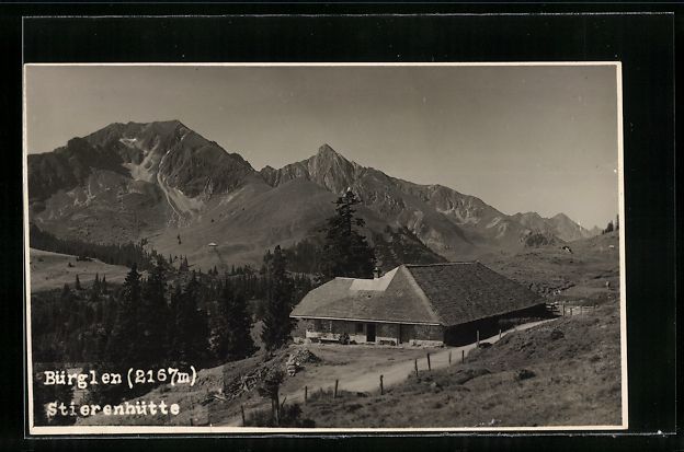 Cartoline postali: AK Bürglen, Stierenhütte – Usato da Berlin venduto da bartko-reher