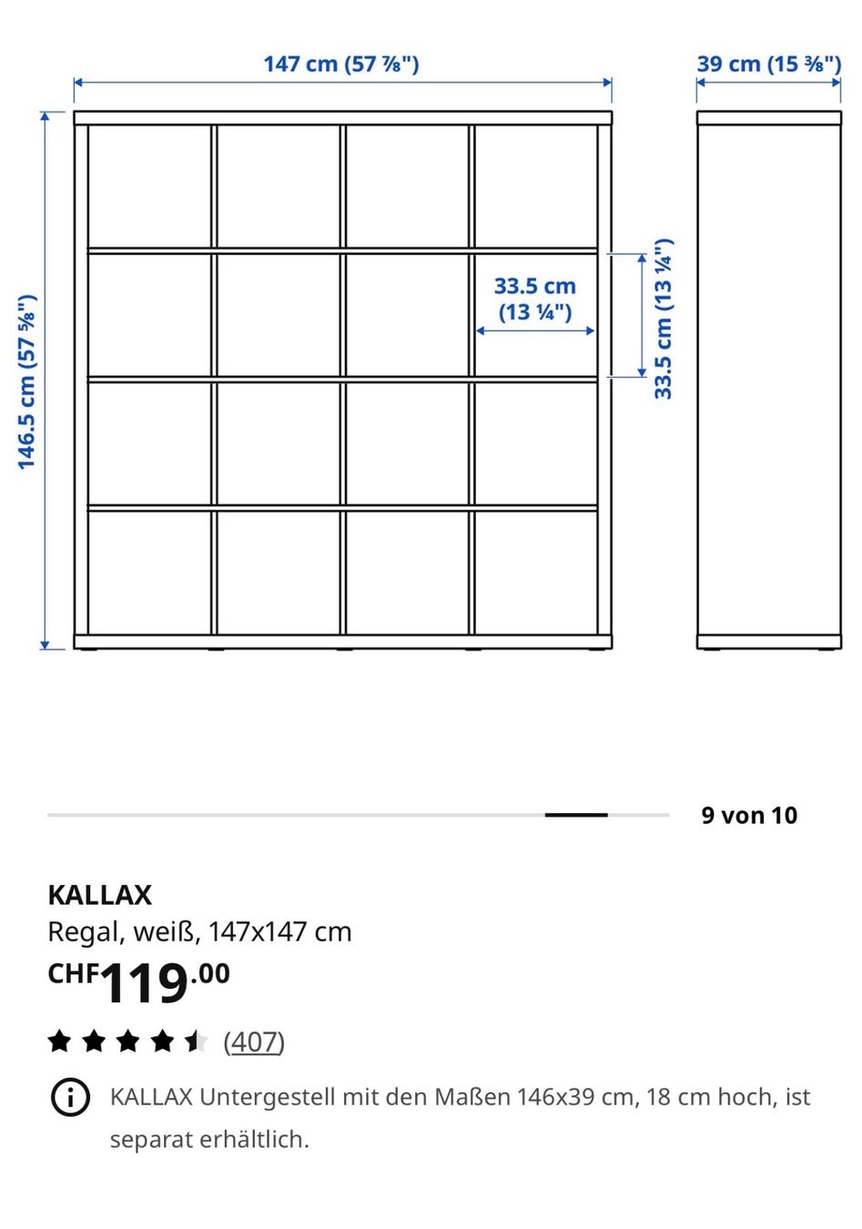 Ikea Regale: Ikea Kallax Regal mit Schubladen – Gebraucht aus Meilen von Comar 1