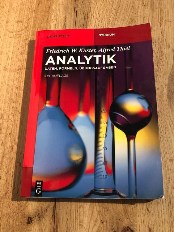 Buch: Analytik (Daten, Formeln, Übungsaufgaben) | Kaufen Auf Ricardo