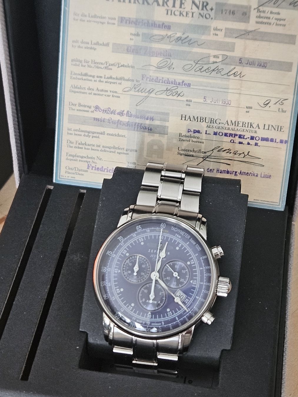 Zeppelin Orologi: 100 Jahre Zeppelin - Blau – Usato da Thun venduto da Silverchair41 5