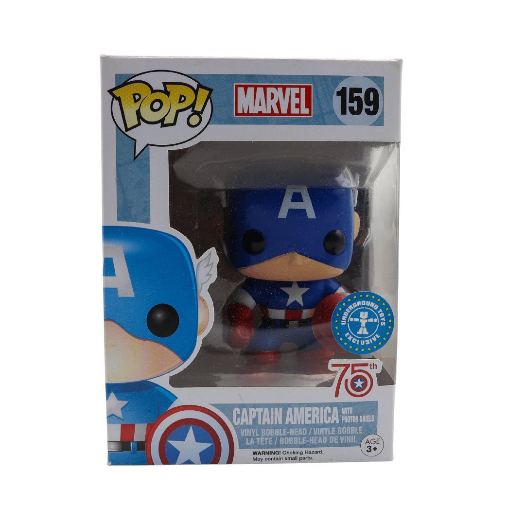 Funko Statuette: Captain America with Photon Shield #159 Funko POP Marvel – Nuovo e nell'imballaggio originale da Paudex venduto da dindeboy