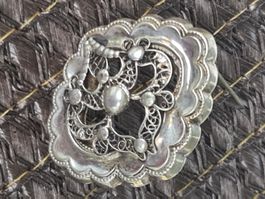 Antike Brosche Filigran Brosche Schmuck Silber 835