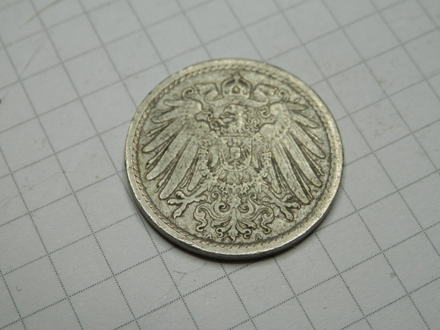 Tutti le monete: Deutschland 5 Pfennig, 1908 Münzzeichen: "A" - Berlin – Usato da Weiach venduto da weiach81 1