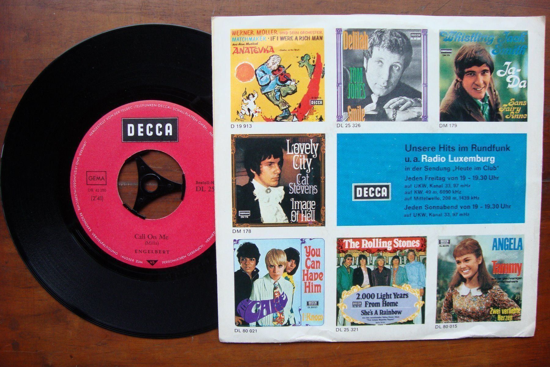 Dischi in vinile: ENGELBERT - A MAN WITHOUT LOVE – Usato da Bern venduto da Uli_10_11 1