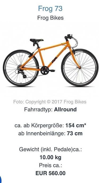 Biciclette: Kindervelo - Frog Bike 73 – Usato da Thalwil venduto da denko_denko 4