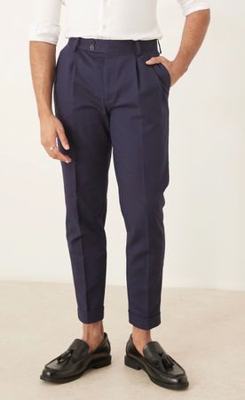 ASOS elegante Chino in navy, 32/32 neu