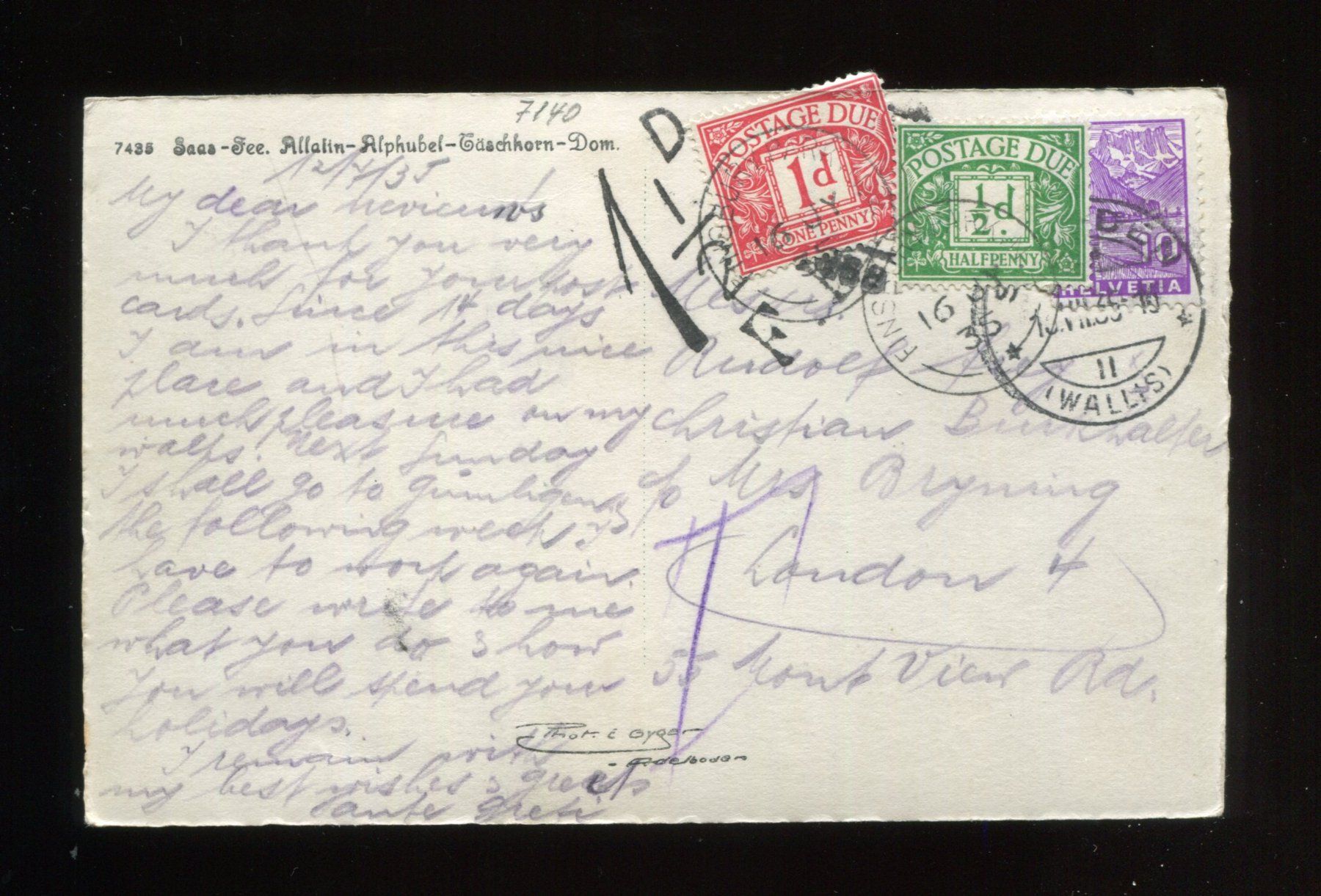 Cartes postales: Saas-Fee – D'occasion à Aarau par Elmaar41 1