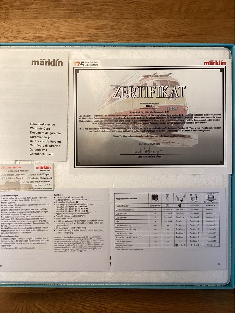 Märklin 37574 175 Jahre Eisenbahn Deutschland (Neu (gemäss Beschreibung ...