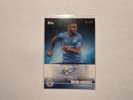 2022 Topps Man City Set Riyad Mahrez Auto /99