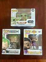 3x Funko Pop Set Zoro #923 The Child #368 Anthony Davis #147