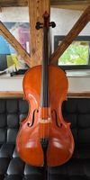 spannendes 4/4 Cello, ca. 30-40 Jahre, mit Koffer und Bogen