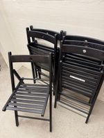6 Klappstühle IKEA Terje schwarz Holz guter Zustand