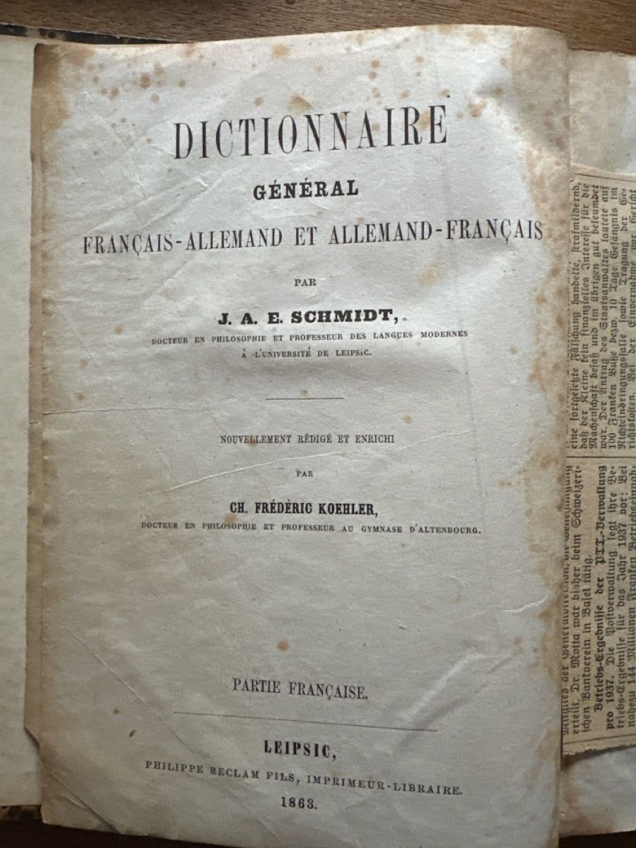 Libri: Antikes Wörterbuch 1863 – Usato da Trüllikon venduto da angela4444 3