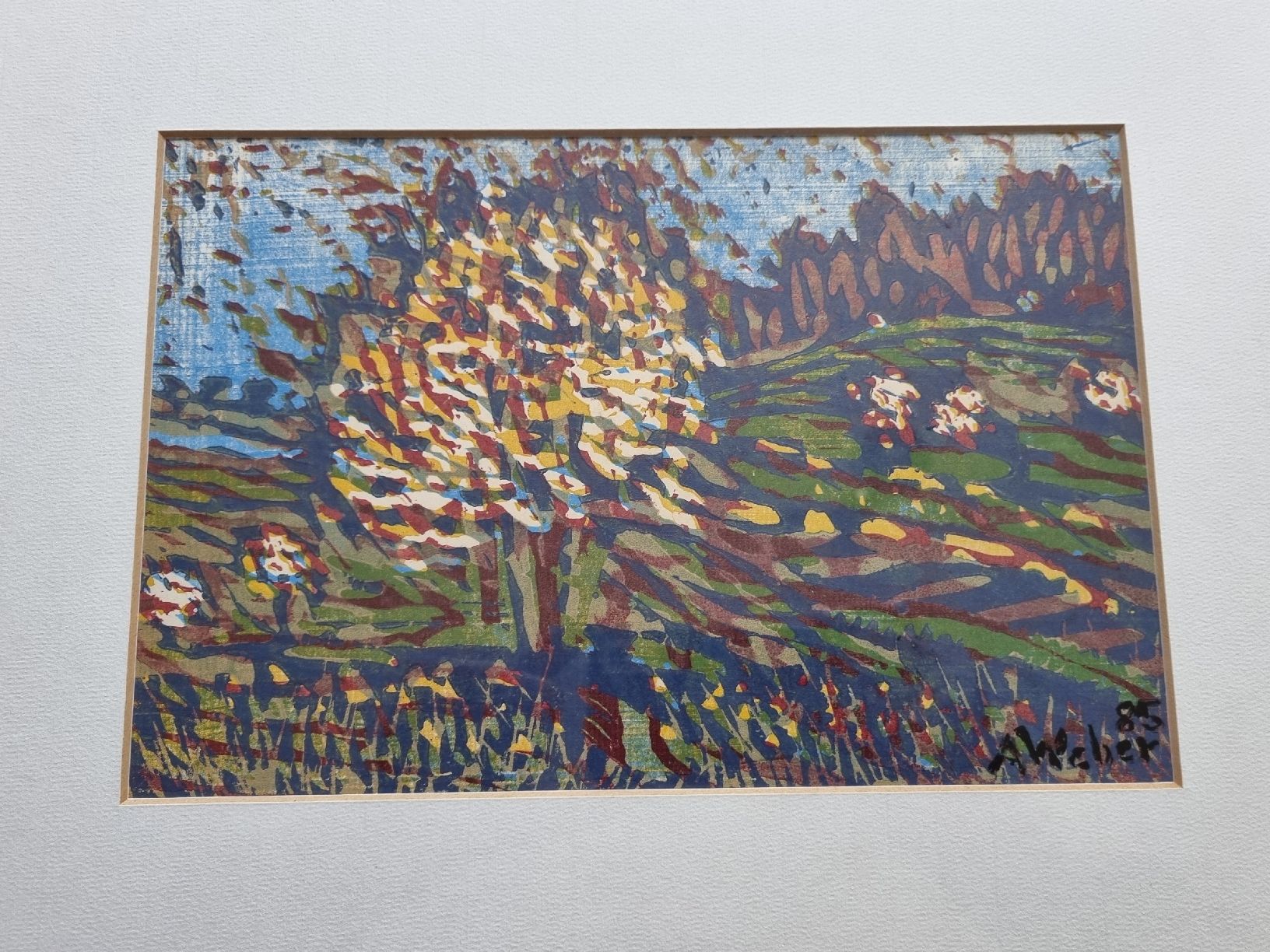 Dipinti: A.Weber 85  Gemälde gerahmt, signiert  – Usato da Schaffhausen venduto da Leveron13 7