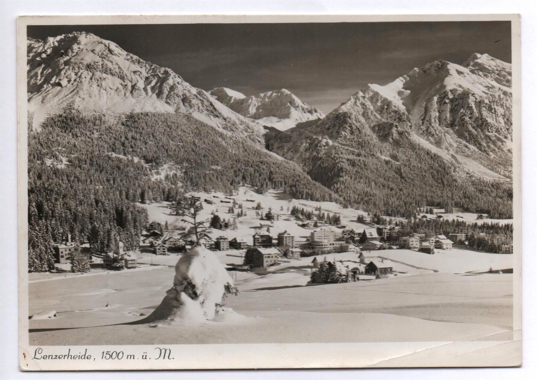 Cartoline postali: LENZERHEIDE No. 2404 Photo A. Bergamin – Usato da Jona venduto da philajona