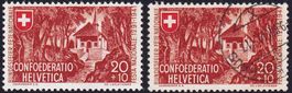 1941, Pro Patria "Hohle Gasse" Nr. B14c (Farbton), gest./**