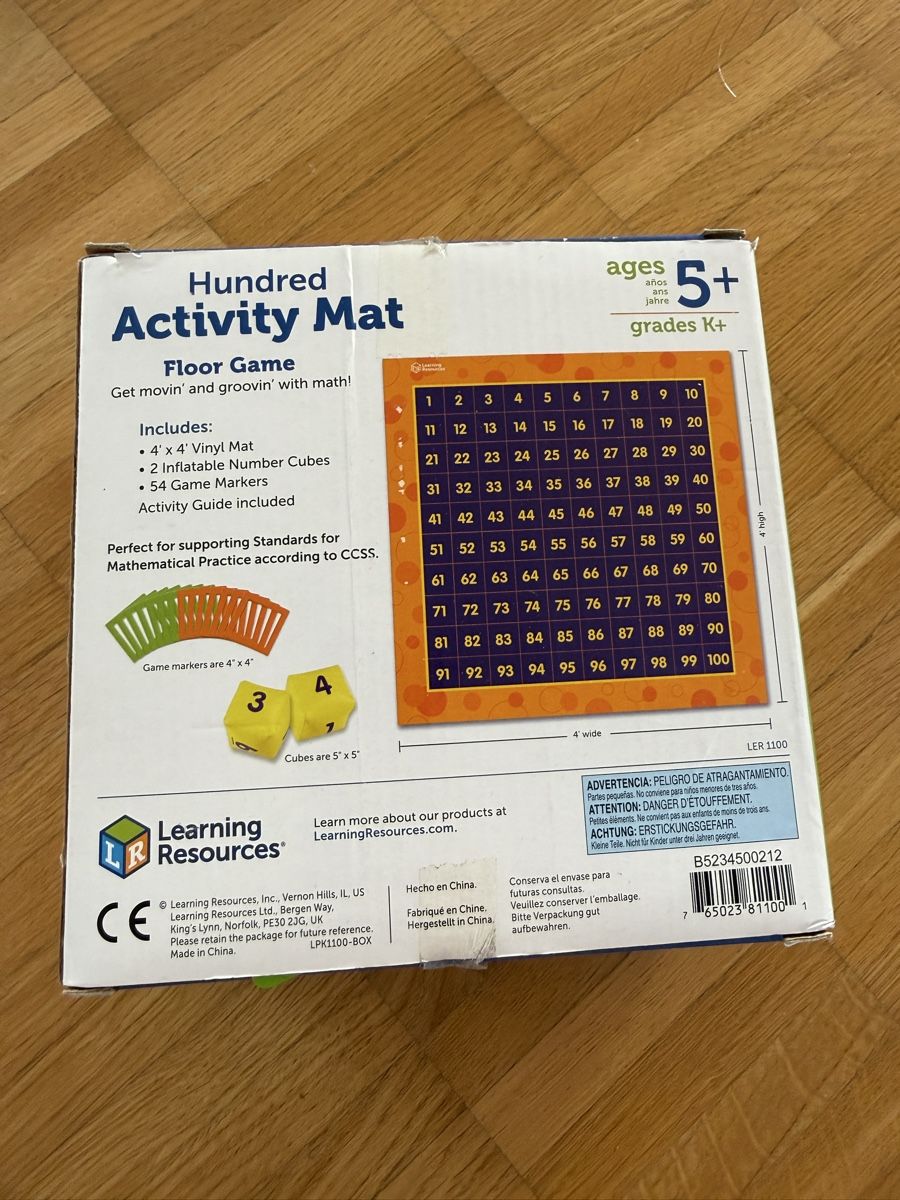 Spiele: Lernspiel Learning Resources Hundred Activity Mat 57-tlg – Gebraucht aus Greifensee von Ueberraschmich 1