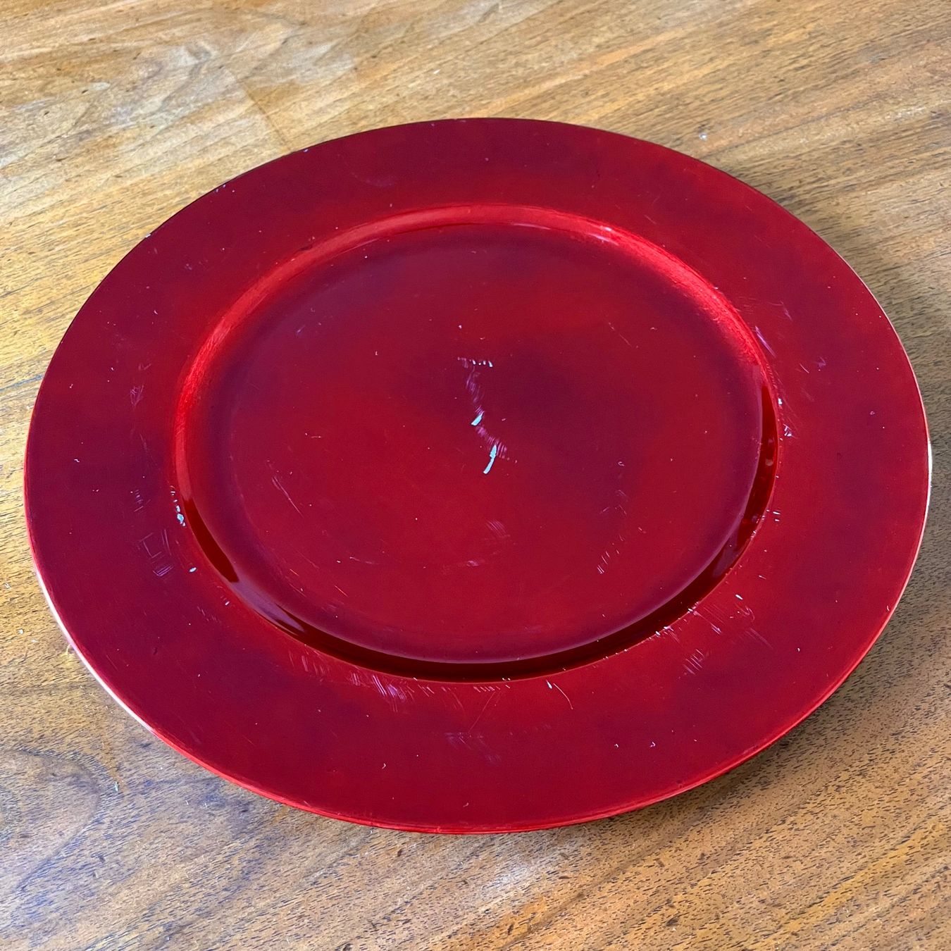Piatti: 6er-Set Platzteller rot aus Kunststoff Durchmesser 32.5cm – Usato da Bülach venduto da alinaw 2