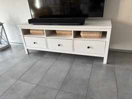 IKEA Hemnes TV-Möbel weiss mit drei Schubladen