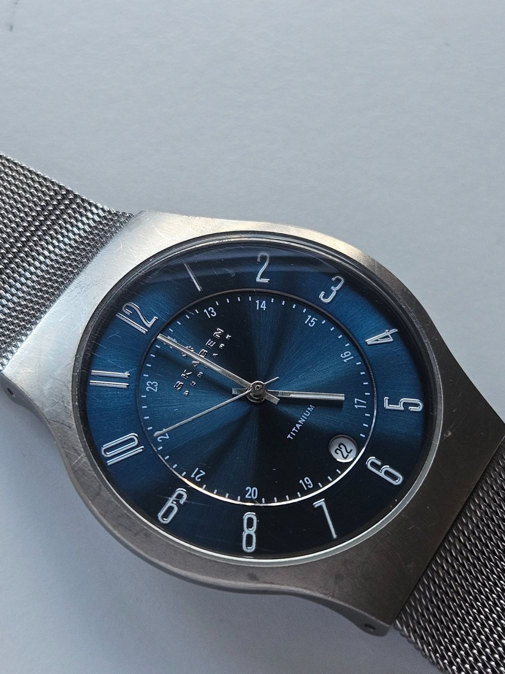 Skagen Orologi: 120 Skagen Titanium Date Quartz – Usato da Berikon venduto da mmm21 1