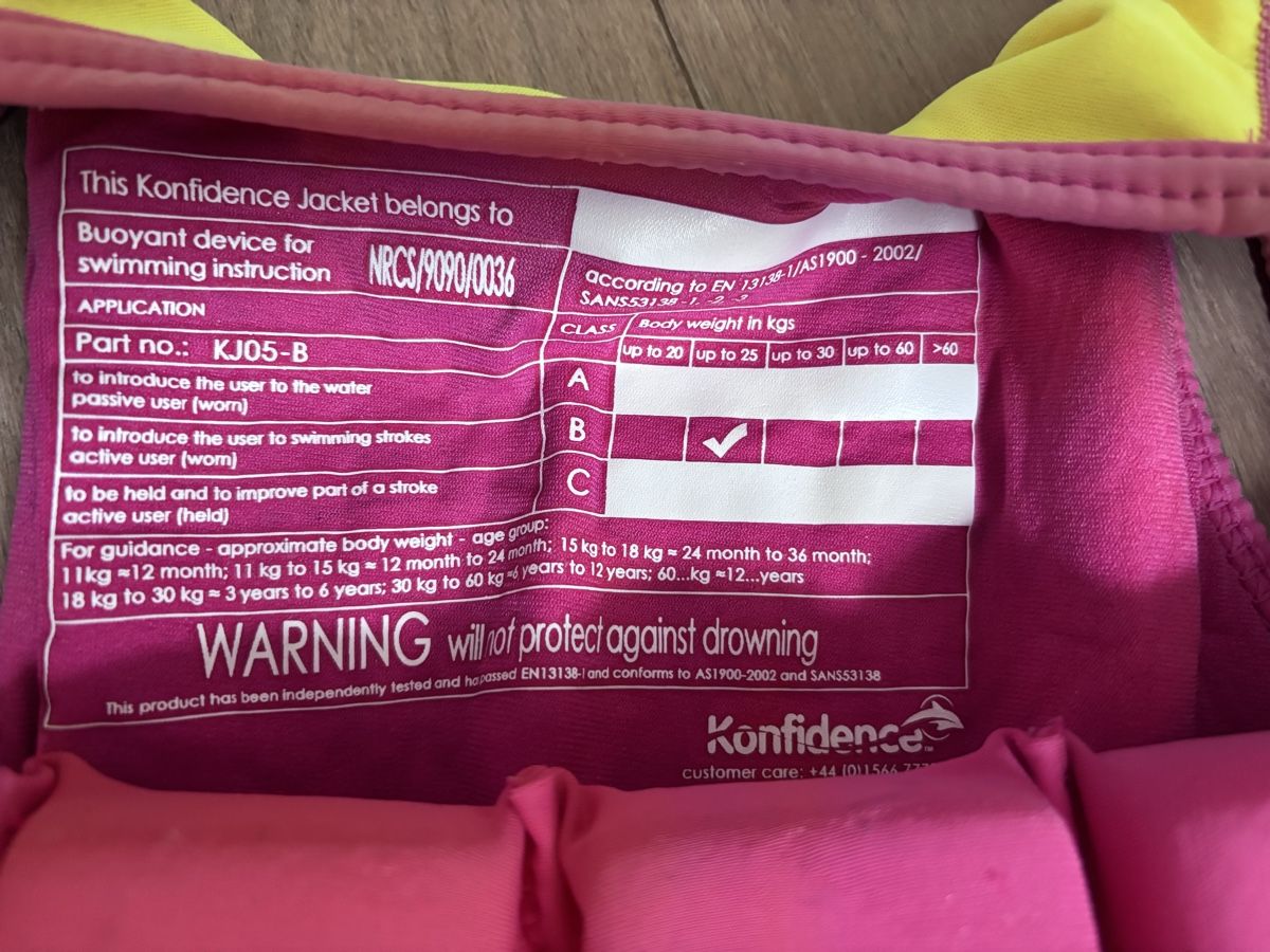 Schwimmwesten: Schwimmjacke bis 25kg – Gebraucht aus Wahlen b. Laufen von Slash077 3