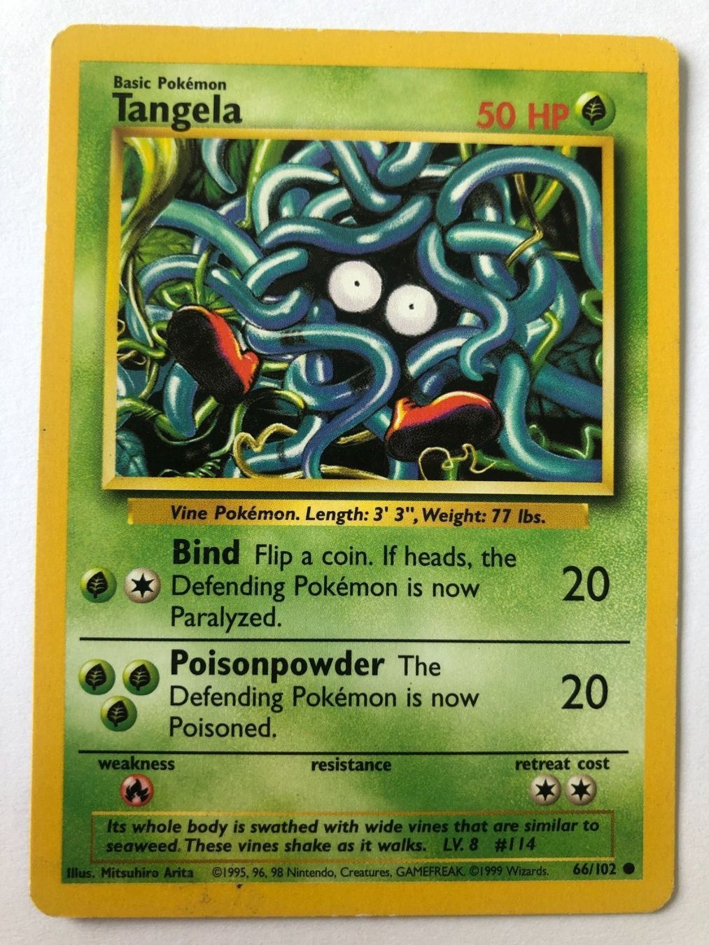 Pokémon Carte collezionabili: Tangela - Base Set - Pokemon – Usato da Nussbaumen AG venduto da Bika-Shop
