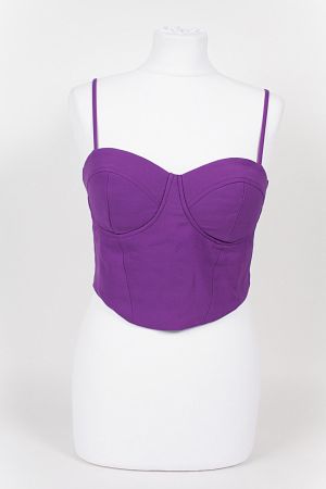 TALLY WEIJL Crop-Top, violett, Grösse M