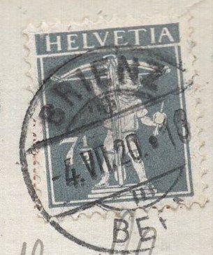 Ansichtskarten: Brienz  und   Hasliberge   1920 – Gebraucht aus Aarau von kufi44 3