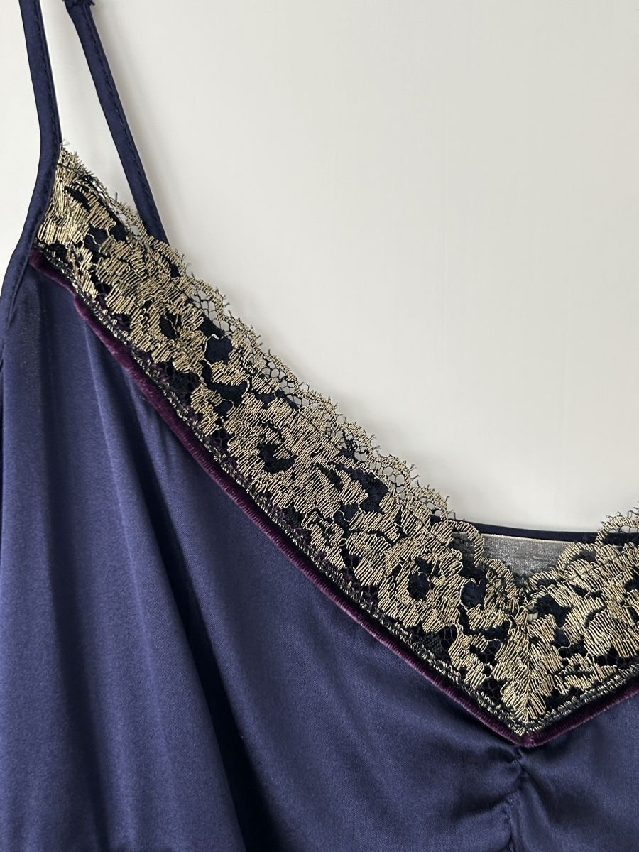 Dorothee Schumacher Top: Top violettblau D. Schumacher Gr. S – Usato da Reinach BL venduto da meinstil 3