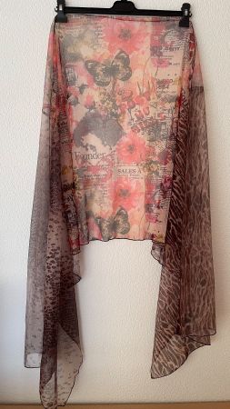 BROADWAY NYC 260x70 Neu/NP55CHF Schal Foulard Pareo Netz PE