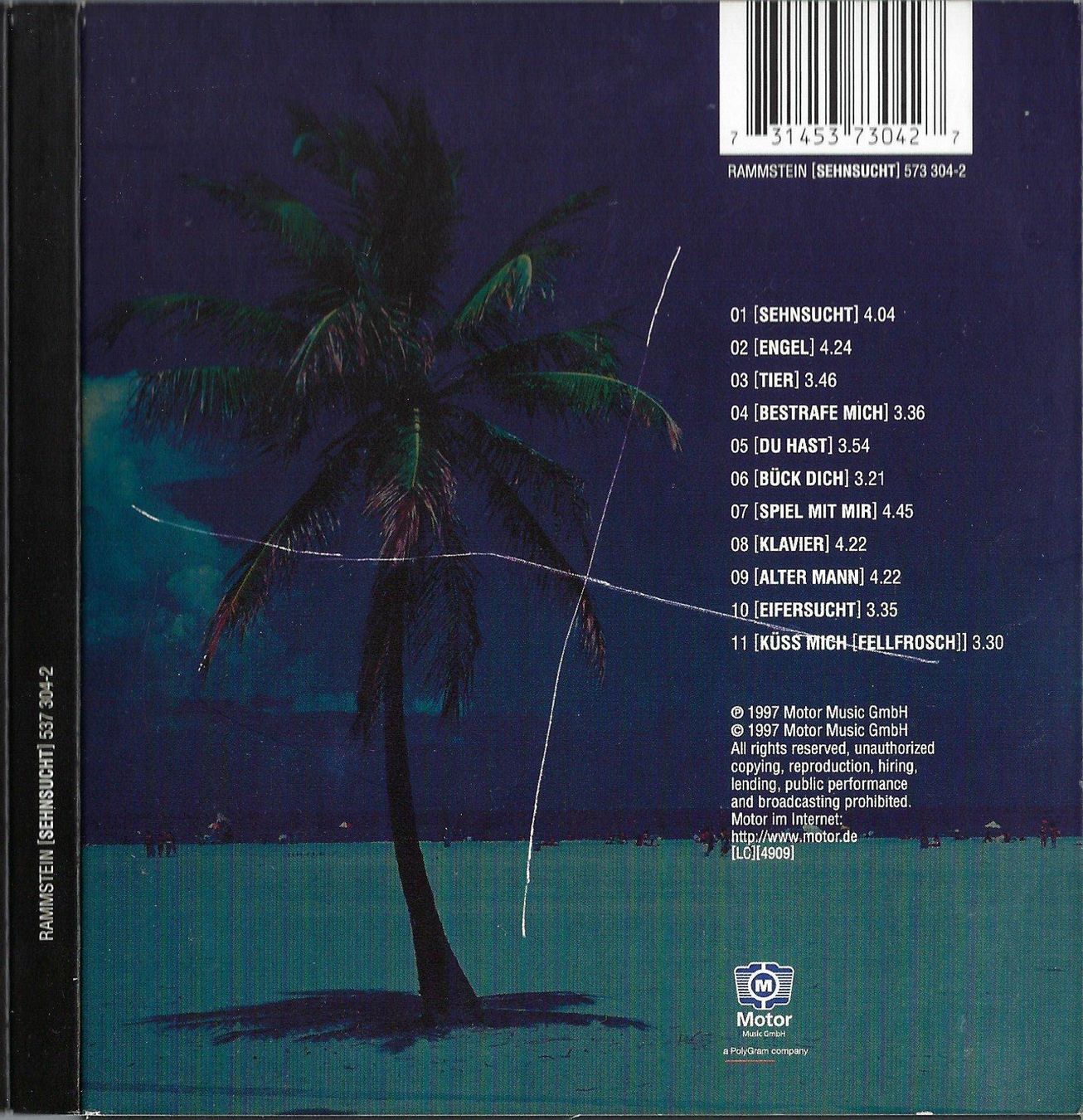 CDs: CD: RAMMSTEIN - Sehnsucht – D'occasion à Rotkreuz par groeli69 1