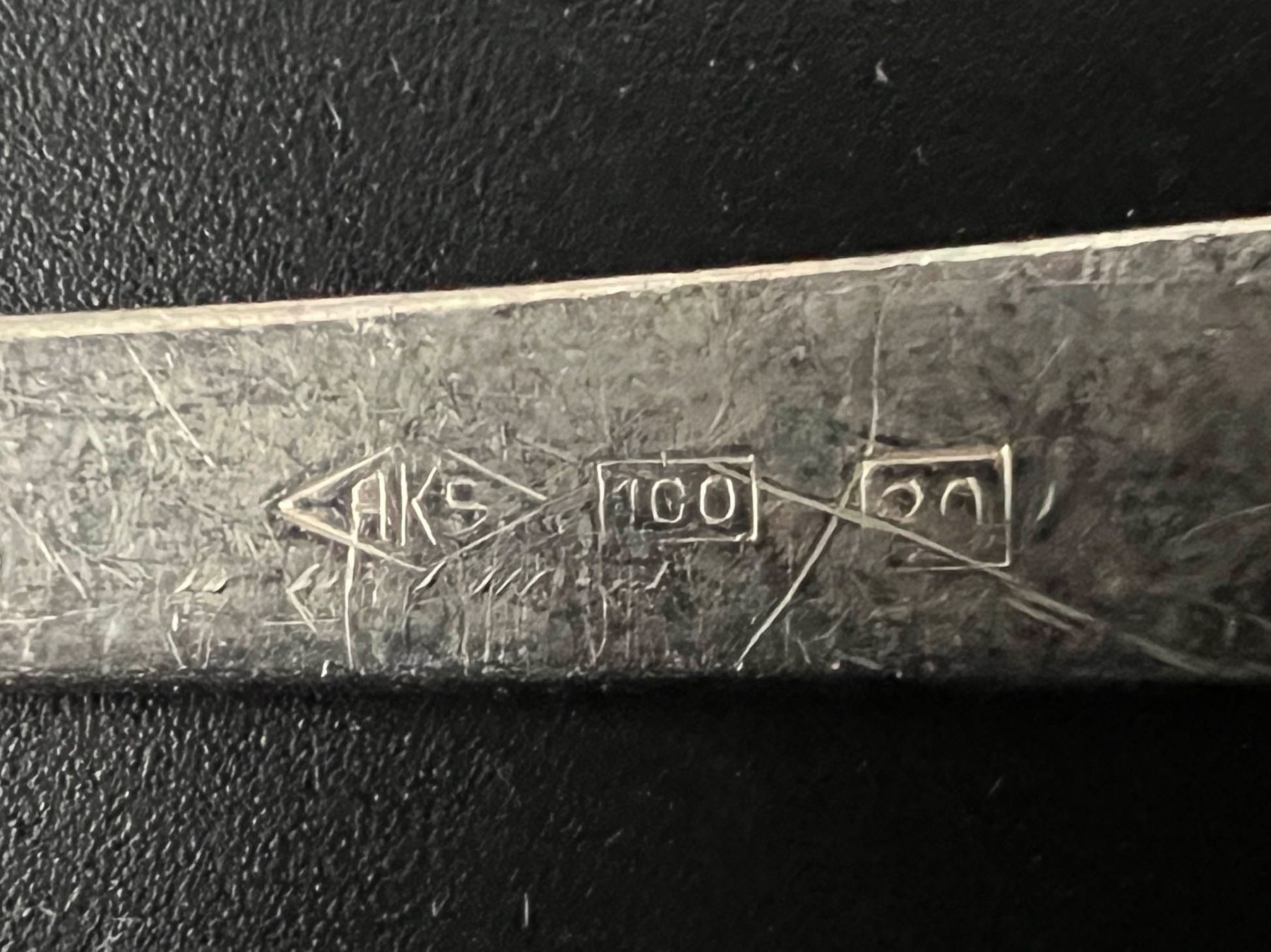 Löffel: Kaffeelöffel AKS 100 versilbert 100er Silber gebraucht – Gebraucht aus Häusernmoos von adlerfedern 2