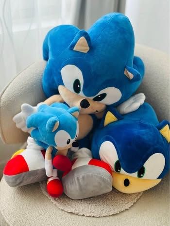 Giocattoli: SONIC Set Hedgehog PLÜSCH ca 85cm & klein ca 45cm & Mocchi – Nuovo (secondo la descrizione) da Meggen venduto da AuDa17