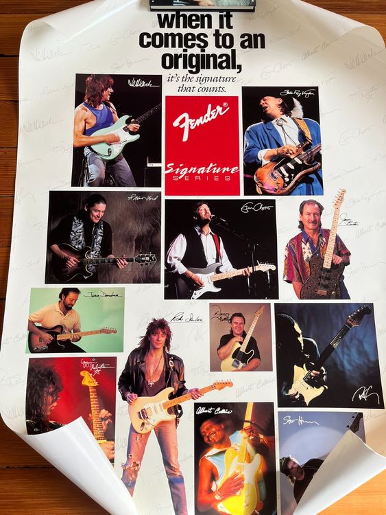 Promo Poster Fender mit Sambora, Clapton etc. (Gebraucht) in Zofingen ...