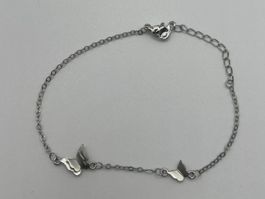 Bracelet papillons lisses en Argent 925