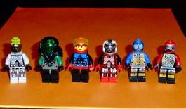 Lego Space / 6 eher seltene Minifiguren - Vintage