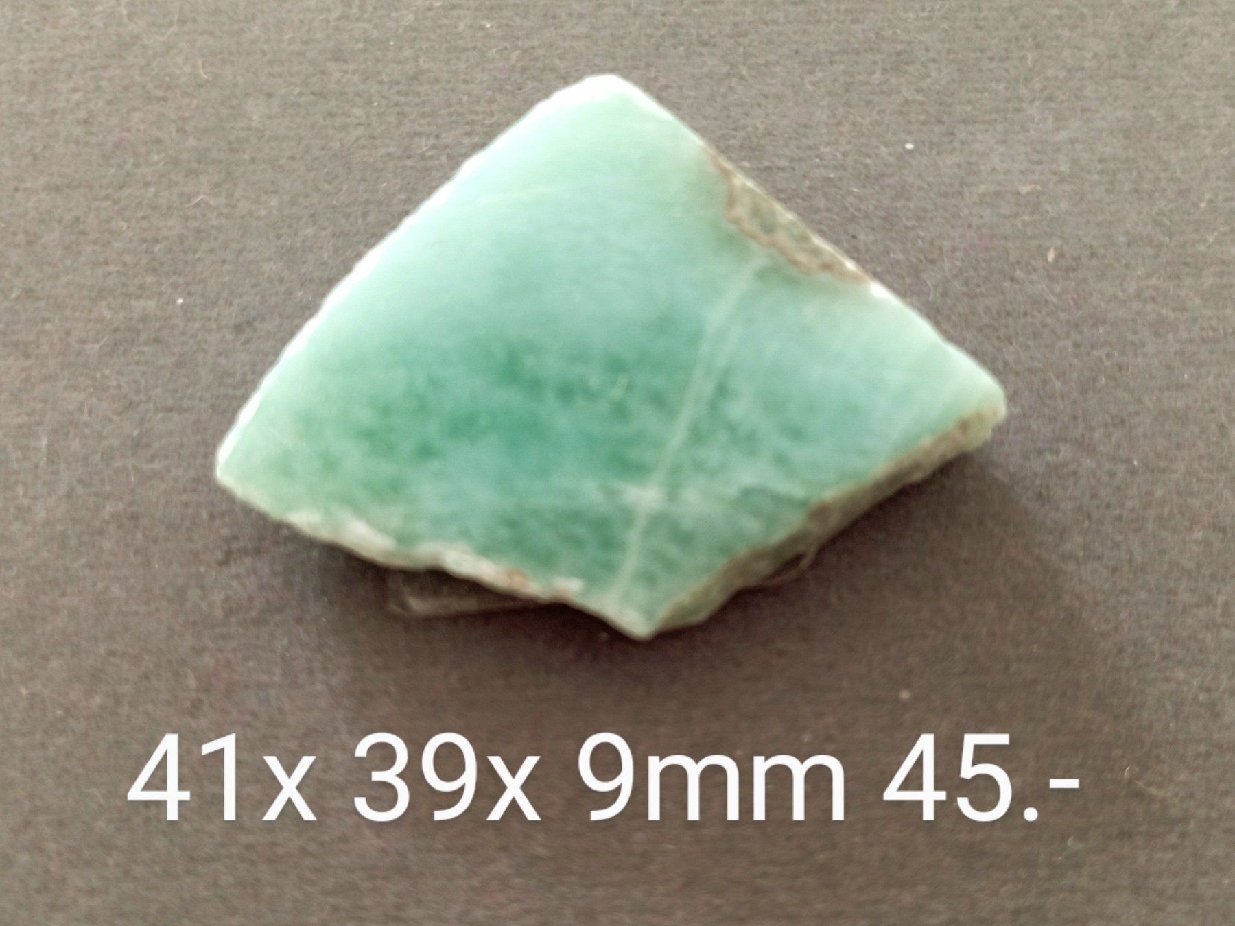 Edelsteine: Schöner LARIMAR 41x39x9 mm – Neu (gemäss Beschreibung) aus St. Gallen von nataraj