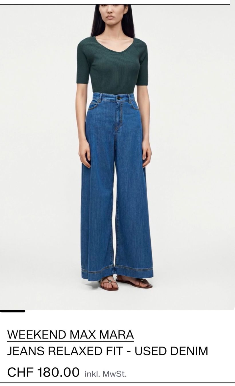Max Mara Jeans: Wide-leg Jeans von Max Mara Weekend – Nuovo (secondo la descrizione) da Zürich venduto da Altnic