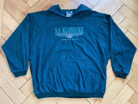 Vintage 90s Denim Jacket SS Klondike Boat Yukon Park USA XL