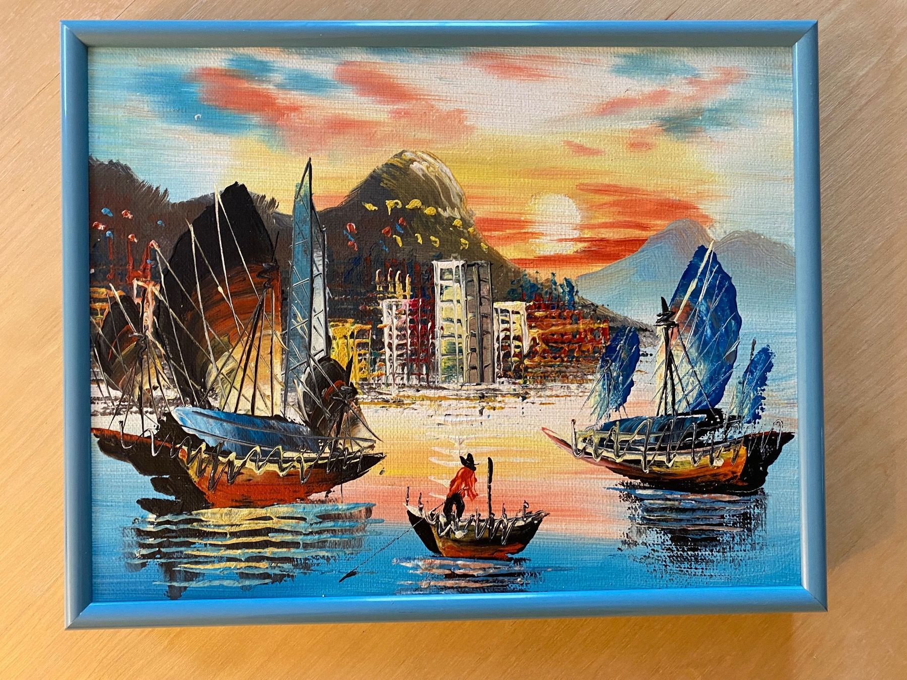 Tele & Cornici: Tableau paysage de Hong Kong – Usato da Biel/Bienne venduto da mymou12