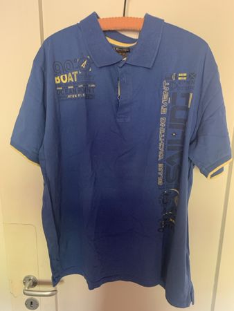 Herren Poloshirt blau Grösse 2XL Segelmotiv