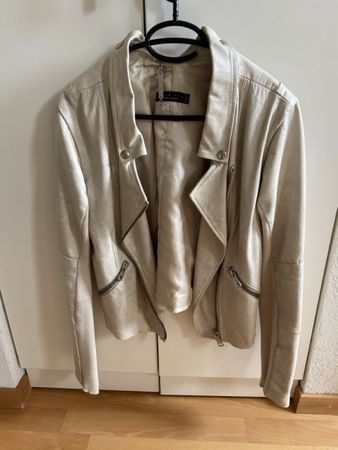 Lederjacke TWIN-SET Simona Barbieri beige Grösse L