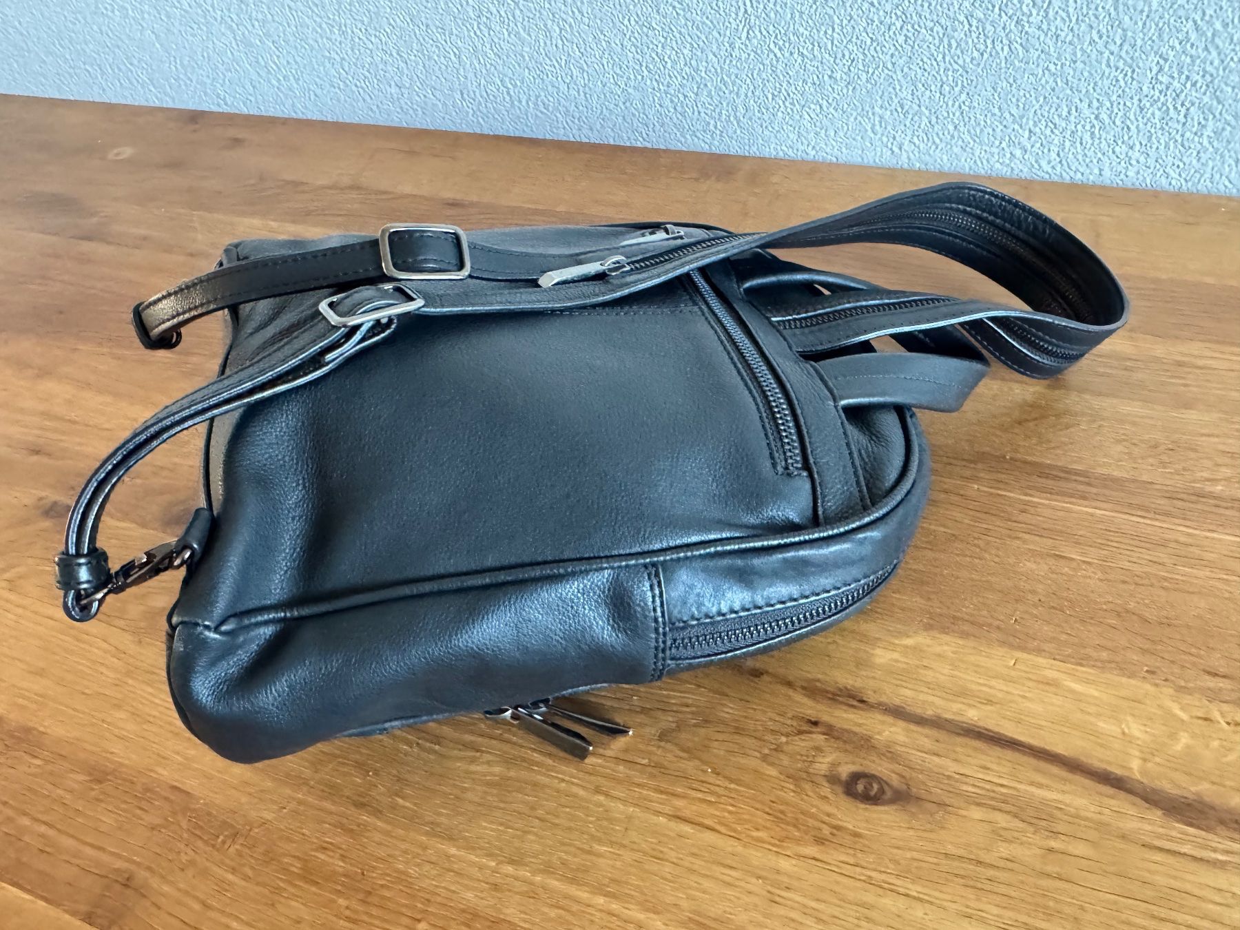 07 14 Zaini: Orig." 07 14 "Echt Leder Rucksack – Usato da Frauenfeld venduto da dilili 3