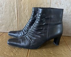 schwarze Lederschuhe Grösse 6 1/2