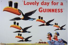 Blechschild-GUINNESS-LOVELY DAY FOR A