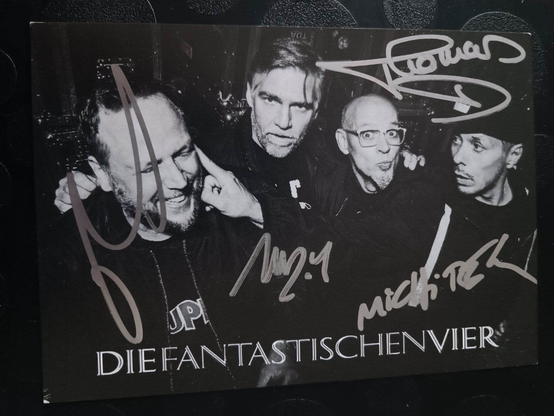 Autografi: Die Fantastischen Vier - handsignierte Autogrammkarte – Usato da Menziken venduto da Artographs